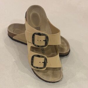 Birkenstock Tan Double Buckle Sandals